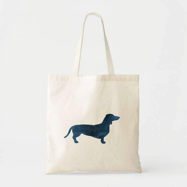 Bolso De Tela Un Dachshund (Frente)