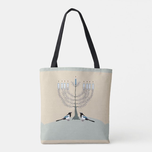 Bolso De Tela Un desierto feliz tote Hanukkah (Reverso)
