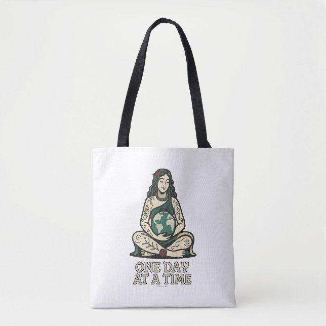 Bolso De Tela Un Día a la Vez (Gaia) -  (Anverso)