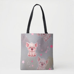 Bolso De Tela Un día alegre para Piggy 