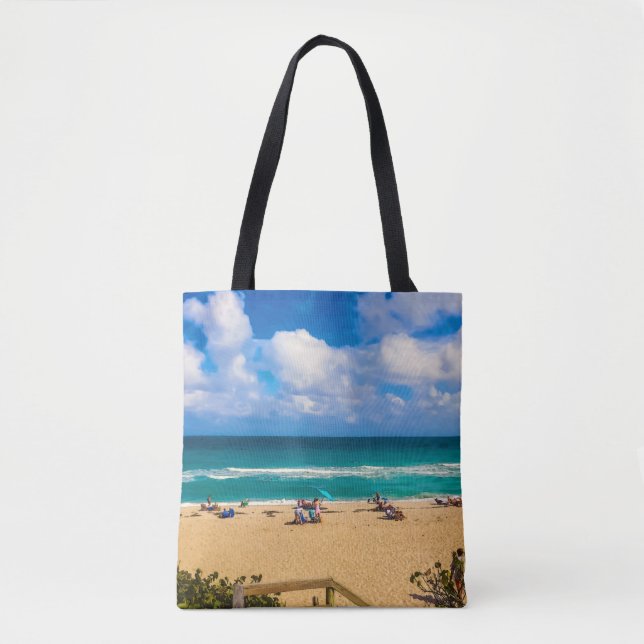 Bolso De Tela Un día en la playa (Anverso)