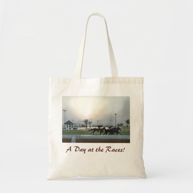 Bolso De Tela ¡Un día en las razas! (Frente)