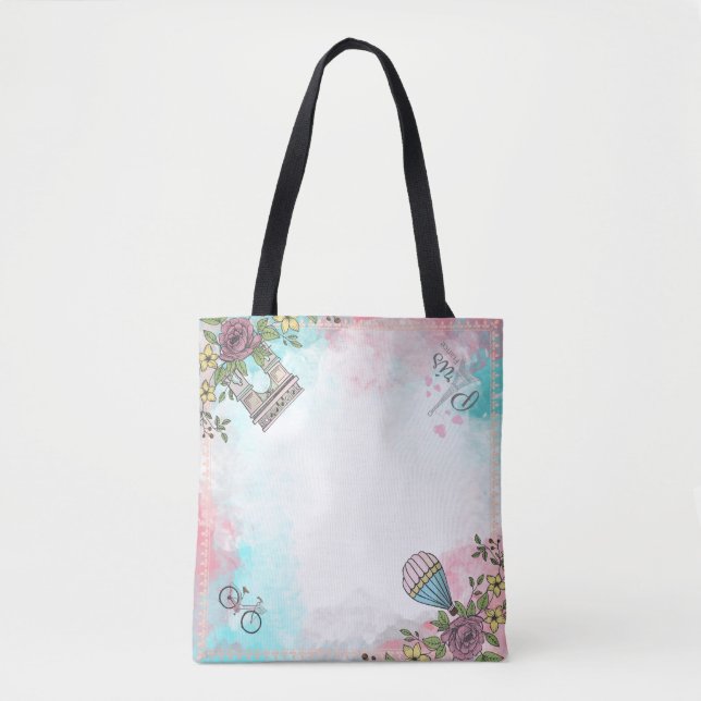 Bolso De Tela Un día en París (Anverso)