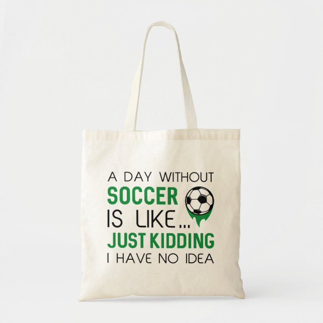 Bolso De Tela Un día sin fútbol (Frente)
