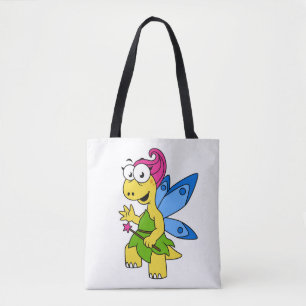 Bolso De Tela Un dinosaurio de Fairysaur Personalizado.