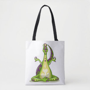 Bolso De Tela Un Dinosaurio Iguanodon Personalizado Haciendo Yog