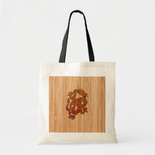 Bolso De Tela Un dragón rojo como el bambú