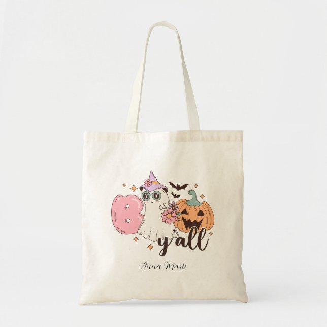 Bolso De Tela Un fantasma retro lindo (Frente)