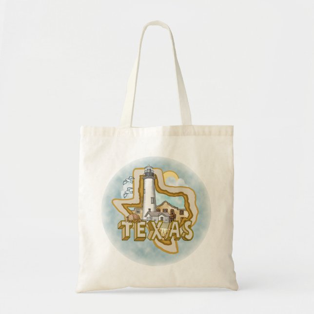 Bolso De Tela Un faro de Texas (Frente)