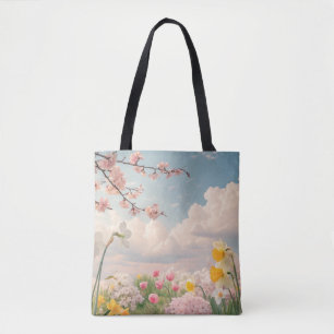 Bolso De Tela Un fondo floral de primavera