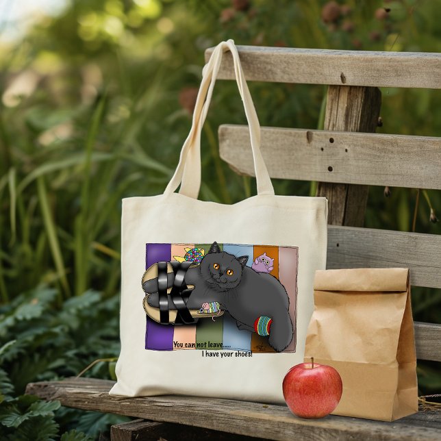 Bolso De Tela Un gato británico de Shorthair Sandalias divertido (Subido por el creador)