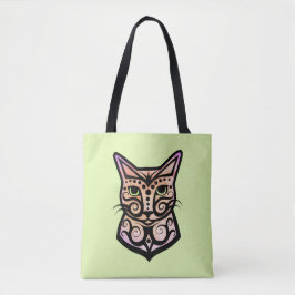 Bolso De Tela Un gato colorido #1