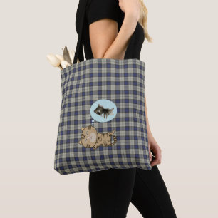 Bolso De Tela Un gato soñador