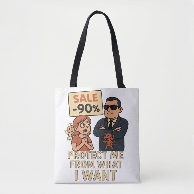 Bolso De Tela Un gráfico humorístico al estilo personalizado (Anverso)