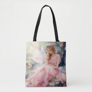 Bolso De Tela Un hada de primavera hermosa