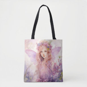 Bolso De Tela Un hada de primavera hermosa