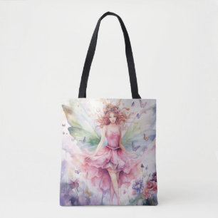 Bolso De Tela Un hada de primavera hermosa