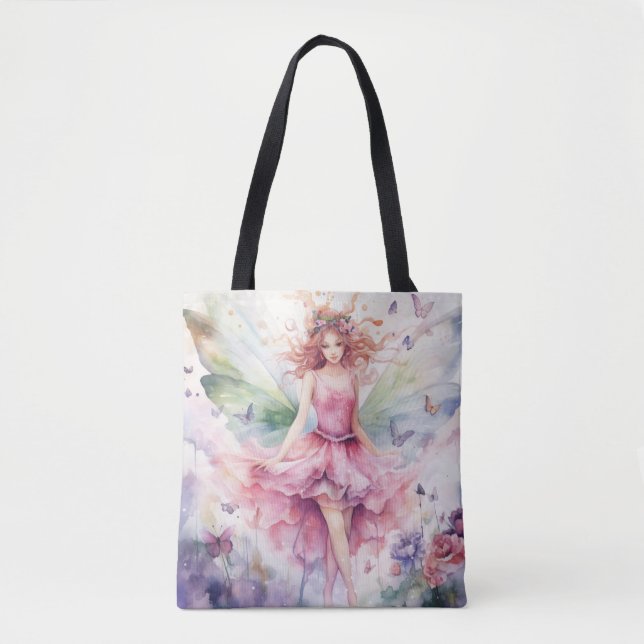 Bolso De Tela Un hada de primavera hermosa (Anverso)
