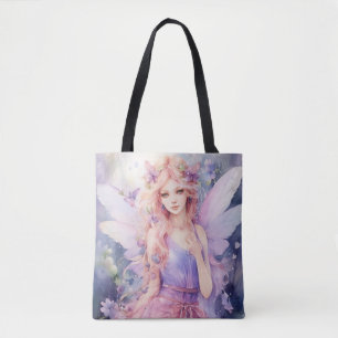 Bolso De Tela Un hermoso hada de primavera