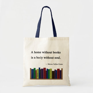 Bolso De Tela Un hogar sin el tote de los libros
