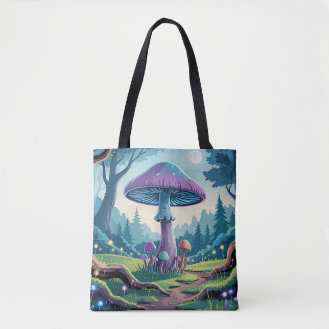 Bolso De Tela Un hongo púrpura (Anverso)