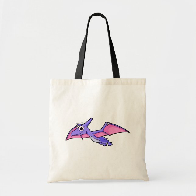 Bolso De Tela Un Ilustracion Agradable De Un Pterodáctilo Volado (Frente)