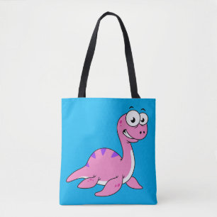 Bolso De Tela Un Ilustracion Agradable Del Monstruo De Loch Ness