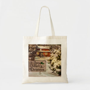 Bolso De Tela Un invierno tradicional clásico de las Felices