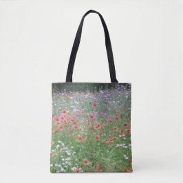 Bolso De Tela Un Jardín De Flores Silvestres