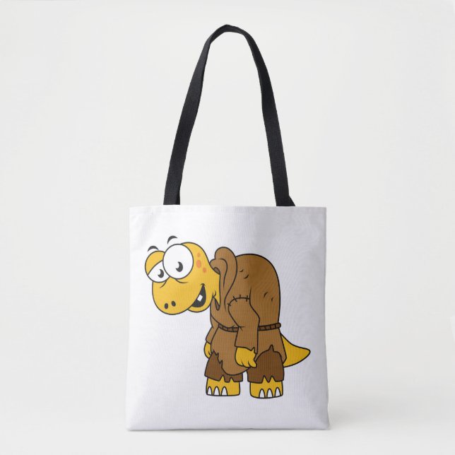 Bolso De Tela Un jorobado de dinosaurio Personalizado. (Anverso)