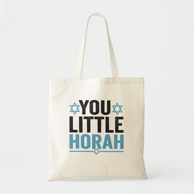 Bolso De Tela Un judío gracioso de Horah Hanukkah (Frente)