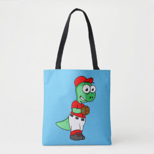 Bolso De Tela Un lanzador de béisbol paquicefalosaurio.