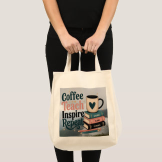 Bolso De Tela Un latte matutino inspira optimismo en los maestro