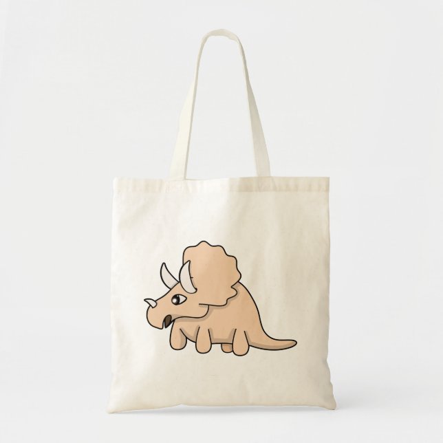 Bolso De Tela Un lindo dinosaurio (Frente)