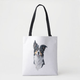 Bolso De Tela Un lindo perro en la frontera
