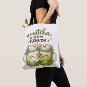 Bolso De Tela Un Matcha Hecho en el Cielo Lindo Chiste Divertido