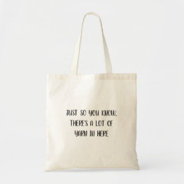 Bolso De Tela Un montón de Yarn divertida bobalicón de punto