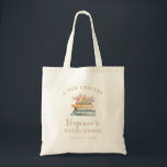 Bolso De Tela Un nuevo capítulo de libros: Ducha de novias<br><div class="desc">Lleve consigo la magia de su ducha de novias dondequiera que vaya con la bolsa de tocador "A New Chapter" de Wildflower y Books, un conservador elegante y práctico para los amantes del libro y las novias por igual. Este tote es encantador y funcional, con elegantes ilustraciones acuáticos pintados a...</div>