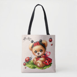 Bolso De Tela Un oso de peluche vestido como un Personalizado