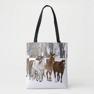 Bolso De Tela Un paisaje invernal de carrera