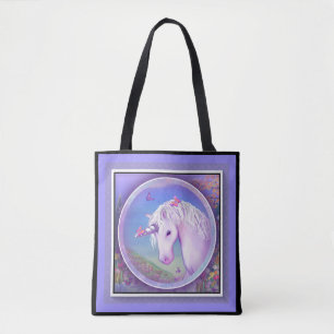 Bolso De Tela Un paraíso morado