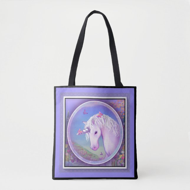 Bolso De Tela Un paraíso morado (Anverso)