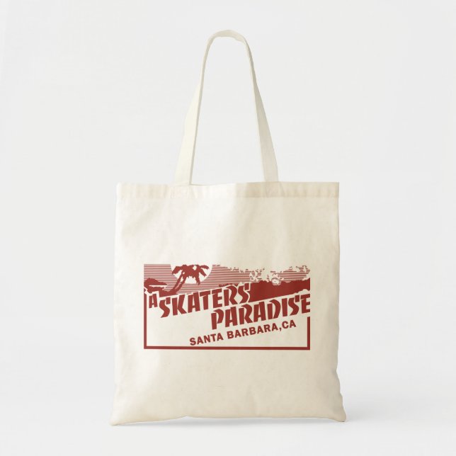 Bolso De Tela Un paraíso para los patinadores - Tote (Frente)