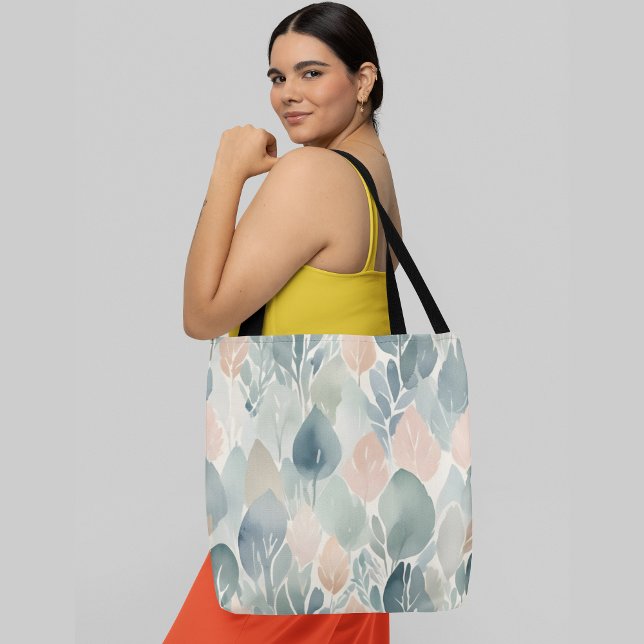 Bolso De Tela Un patrón transparente de formas abstractas de hoj (Subido por el creador)