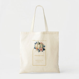 Bolso De Tela Un pequeño bebé calabaza, ducha para bebé floral d