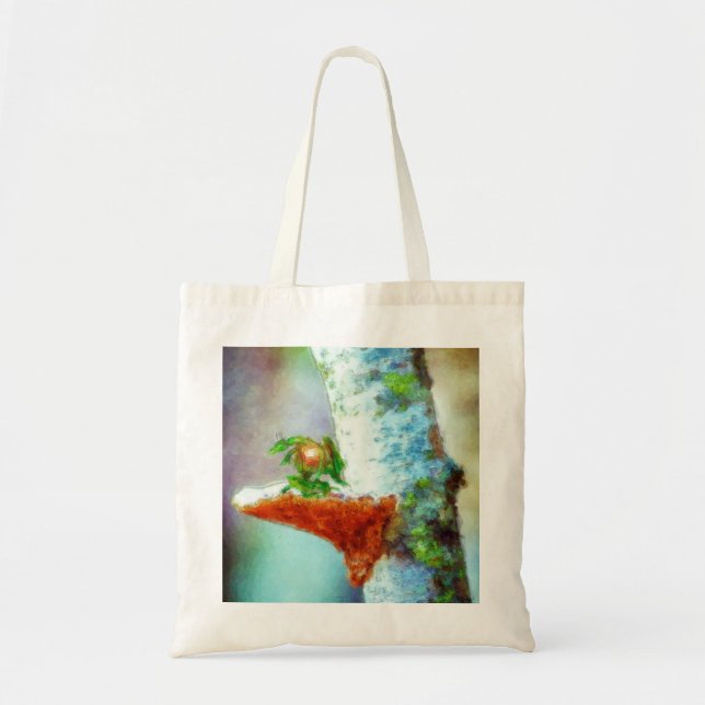 Bolso De Tela Un pequeño dragón duerme (Frente)