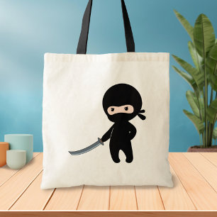 Bolso De Tela Un pequeño Ninja enojado