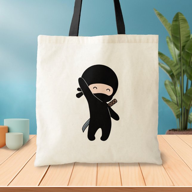 Bolso De Tela Un pequeño Ninja feliz (Subido por el creador)