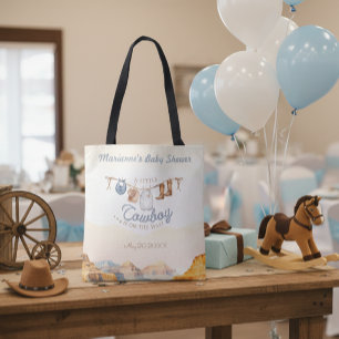 Bolso De Tela Un pequeño vaquero Western Canyon Baby Shower