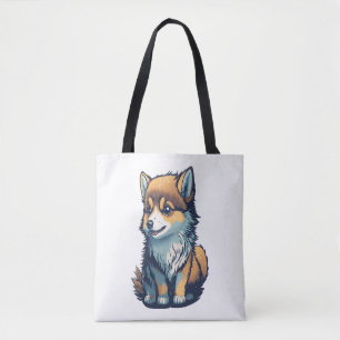 Bolso De Tela Un pequeño y lindo cachorro